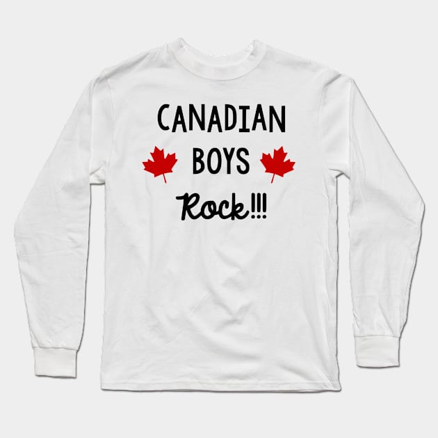 Canadian boys rock Long Sleeve T-Shirt by Dieowl